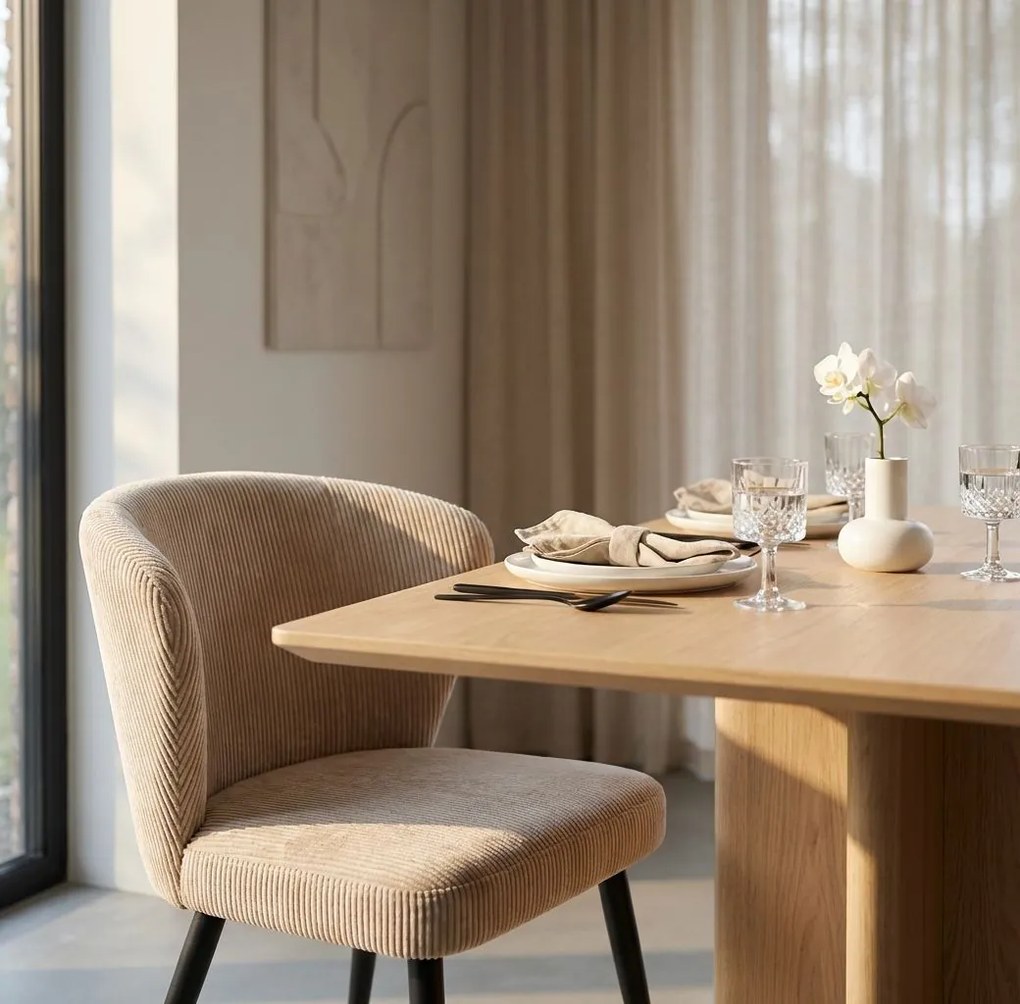 HIRO - sedia di design moderno in velluto