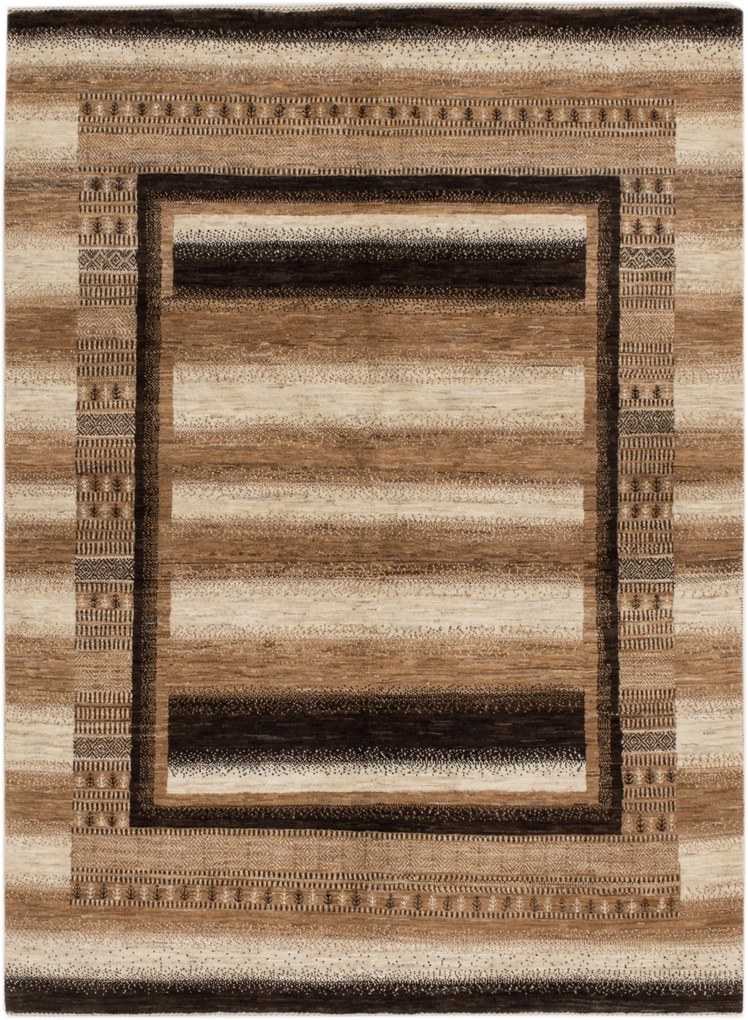 Loribaft Tappeto 210x150 Beige (Iran) Annodato A Mano