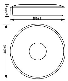 Philips COINER LED/24W/230V 2700K lampada da soffitto dimmerabile nera