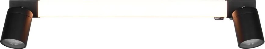 Lampada da parete LED nera opaca Enrico – Trio