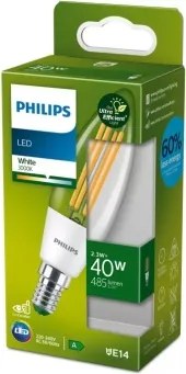 Lampadina LED ULTRAEFFICIENT VINTAGE Philips B35 E14/2,3W/230V 3000K