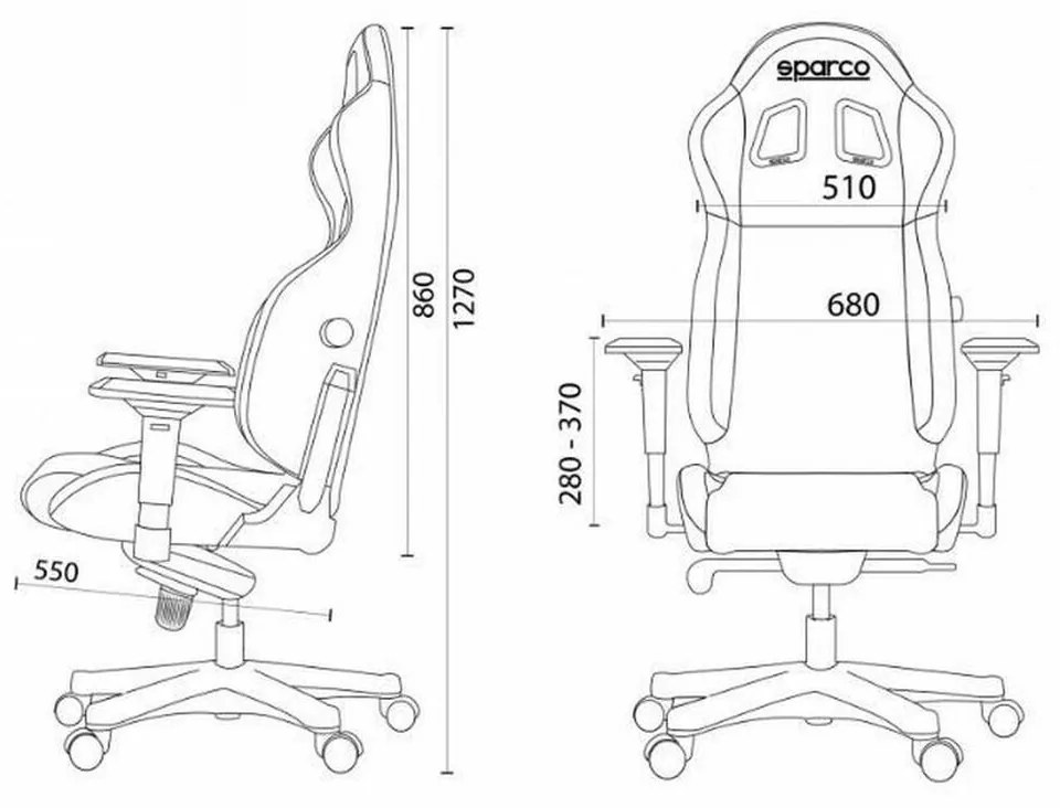 Sedia Gaming Sparco S00998NRNR Nero