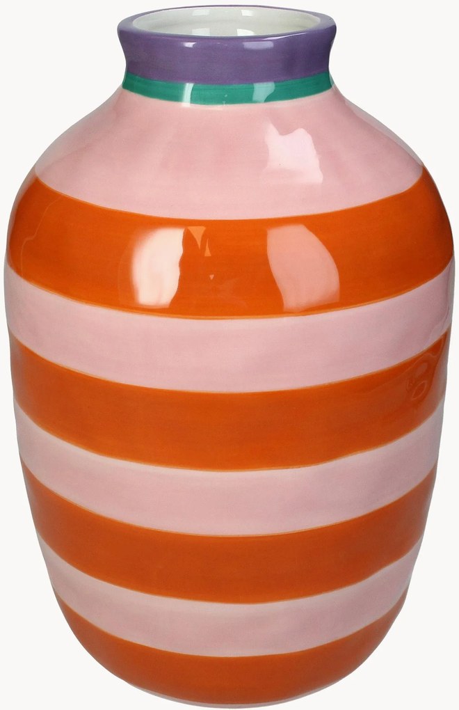 Vaso a righe Echo, alt. 26 cm
