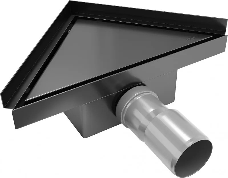 Mexen Flat-T M13 scarico da pavimento triangolare 20 x 20 cm, nero - 1710320