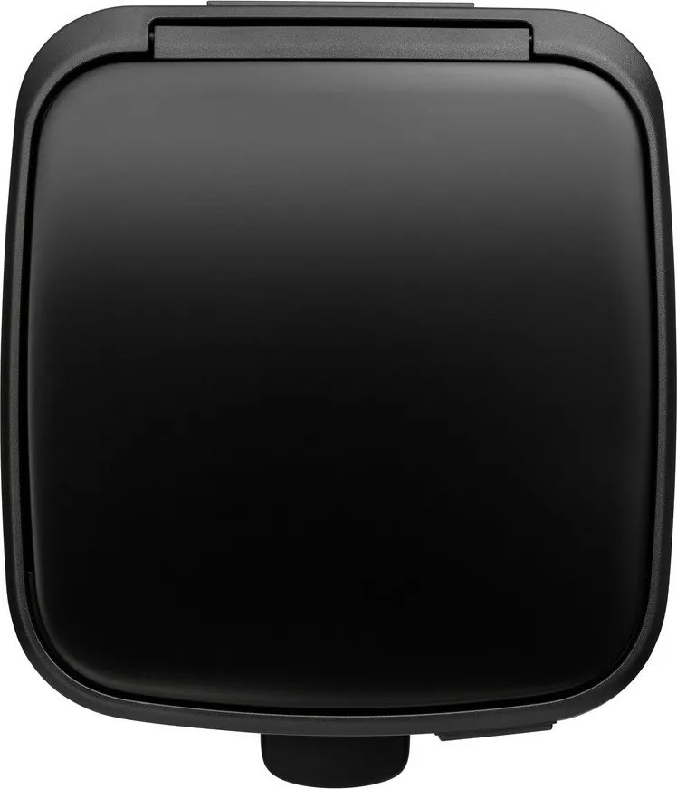 Cestino per la spazzatura nero opaco in acciaio con pedale 30 l Bo – Brabantia