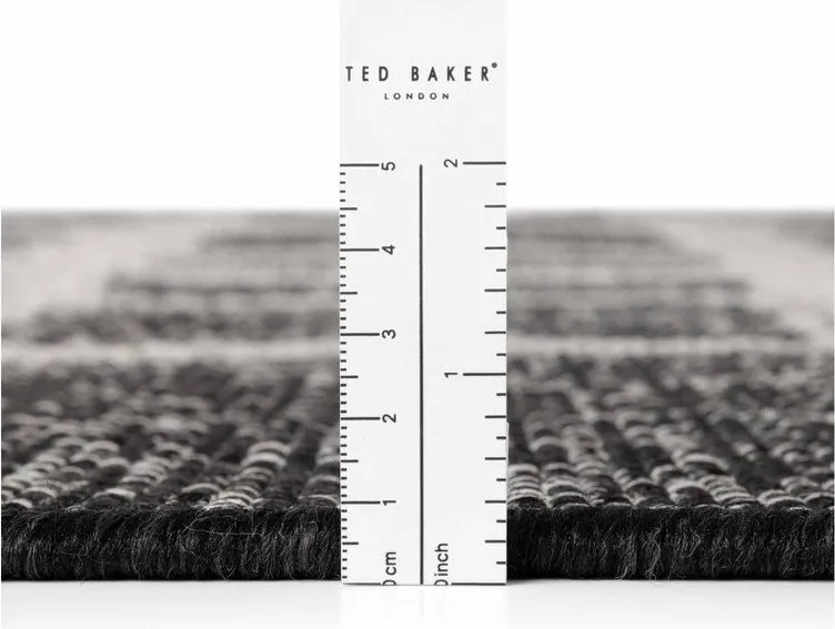 Tappeto da interno/esterno nero/color crema 120x170 cm Haringey Ruskin – Ted Baker
