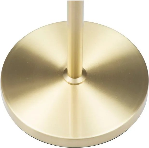 Lampada da terra bianca/dorata con paralume in vetro (altezza totale 176 cm) Glamy – Mauro Ferretti