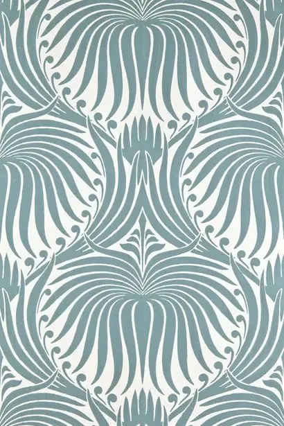 Lotus von Farrow & Ball - Oval Room Blue/ All White