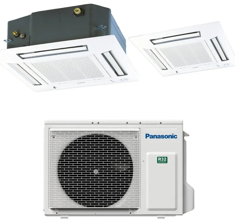 Condizionatore a muro monosplit PANASONIC CASSETTA 60X60 21000BTU 21000 BTU classe raffreddamento A++, bianco