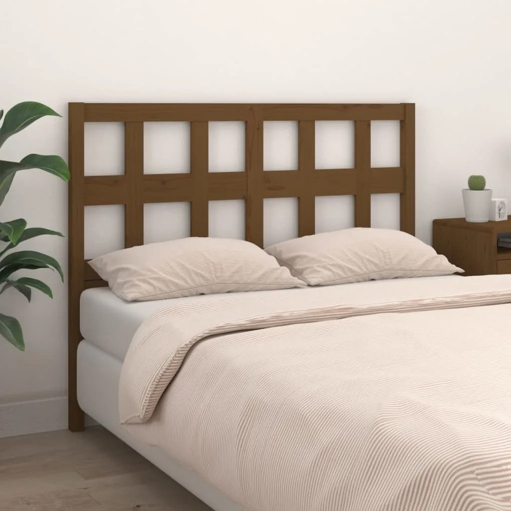 Testiera Per Letto Ambra 155,5x4x100 Cm Legno Massello Di Pino /