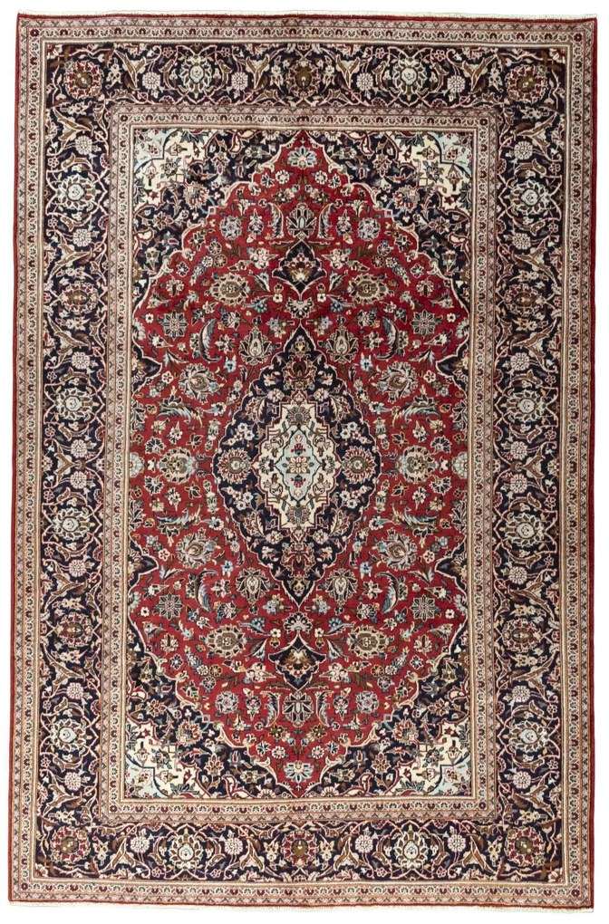 Kashan Tappeto persiano 200x300 Rosso (Iran) Annodato A Mano