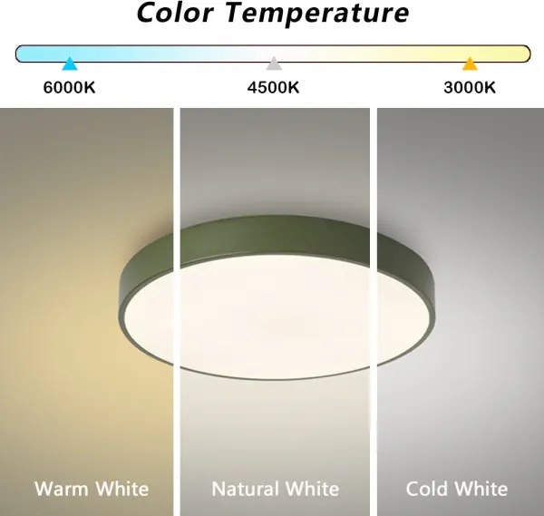 Brilagi - Plafoniera LED dimmerabile POOL LED/60W/230V 3000-6000K 50 cm verde + telecomando