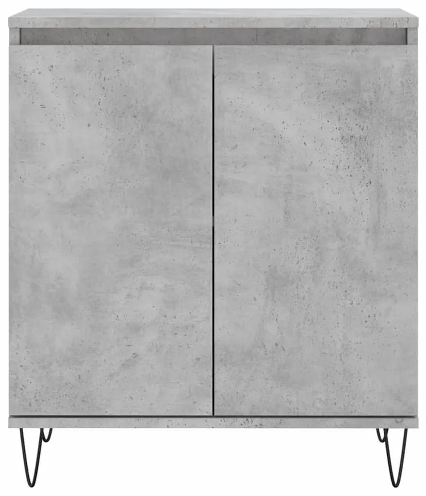 Credenza grigio cemento 60x35x70 cm in legno multistrato