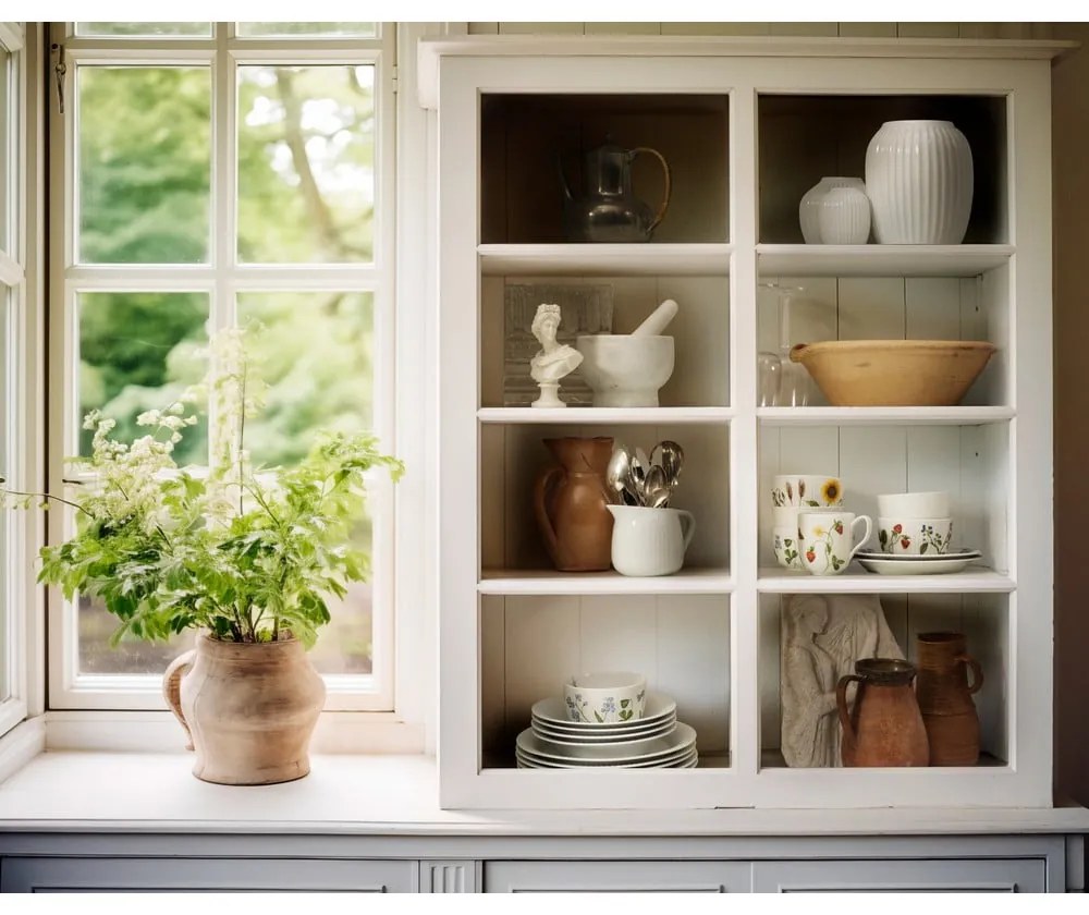 Ciotola bianca in porcellana con motivo floreale Hammershøi Summer - Kähler Design