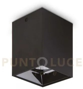 Lampada da soffitto nitro pl 15w square nero