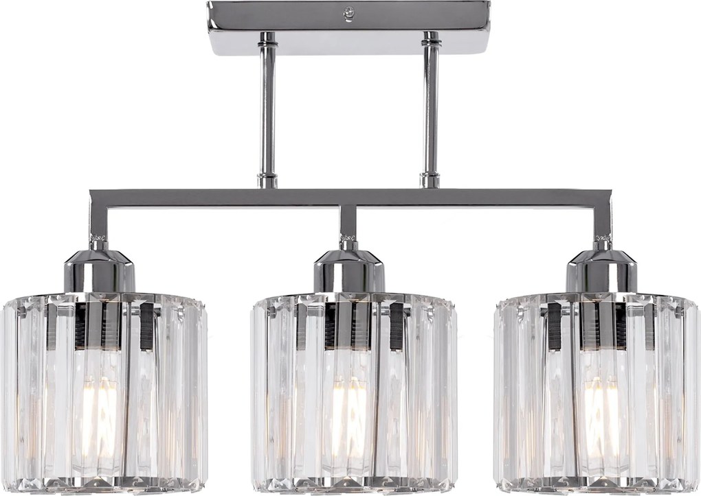 LAMPADA PENSILE GLAMOUR CROMO 3XE27 392228