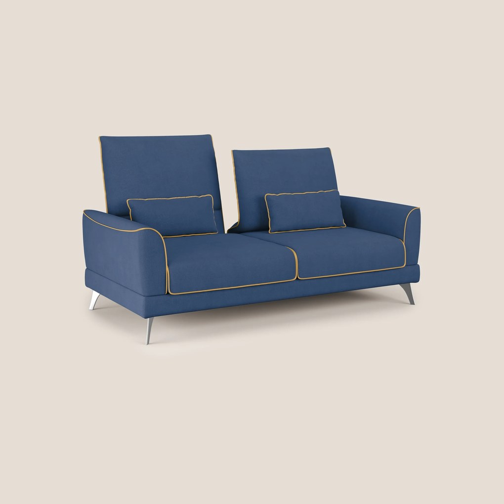Tommy Divano relax bicolore con schienali traslanti in microfibra smacchiabile T11