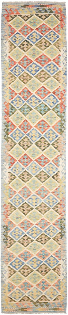 Kilim Tappeto orientale 420x90 (Pakistan) Tessuto A Mano