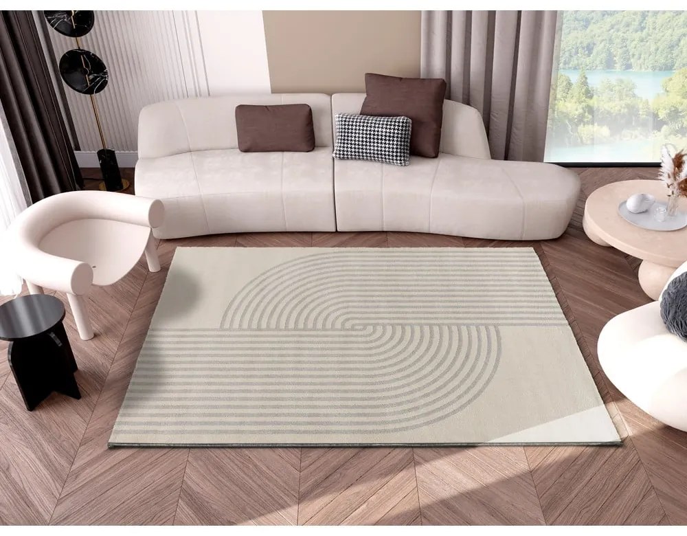 Tappeto grigio/color crema 200x290 cm Zen – Universal