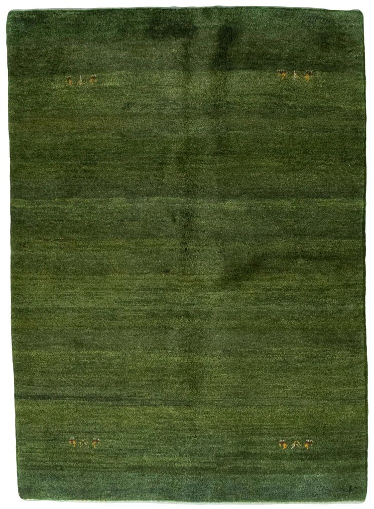 Gabbeh Tappeto persiano 210x150 Verde (Iran) Annodato A Mano