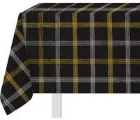 Tovaglia natalizia tartan beige e oro