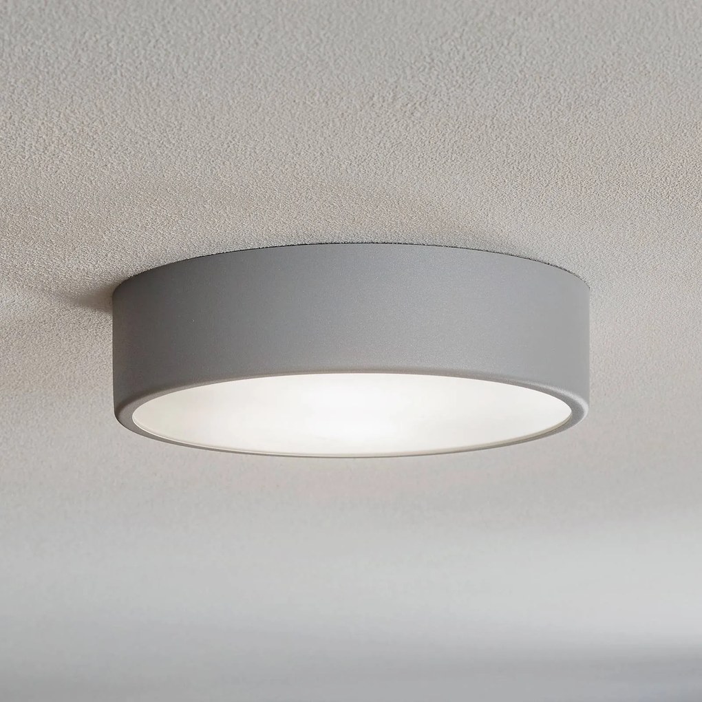 TEMAR LIGHTING Plafoniera Cleo 300, Ø 30 cm grigio