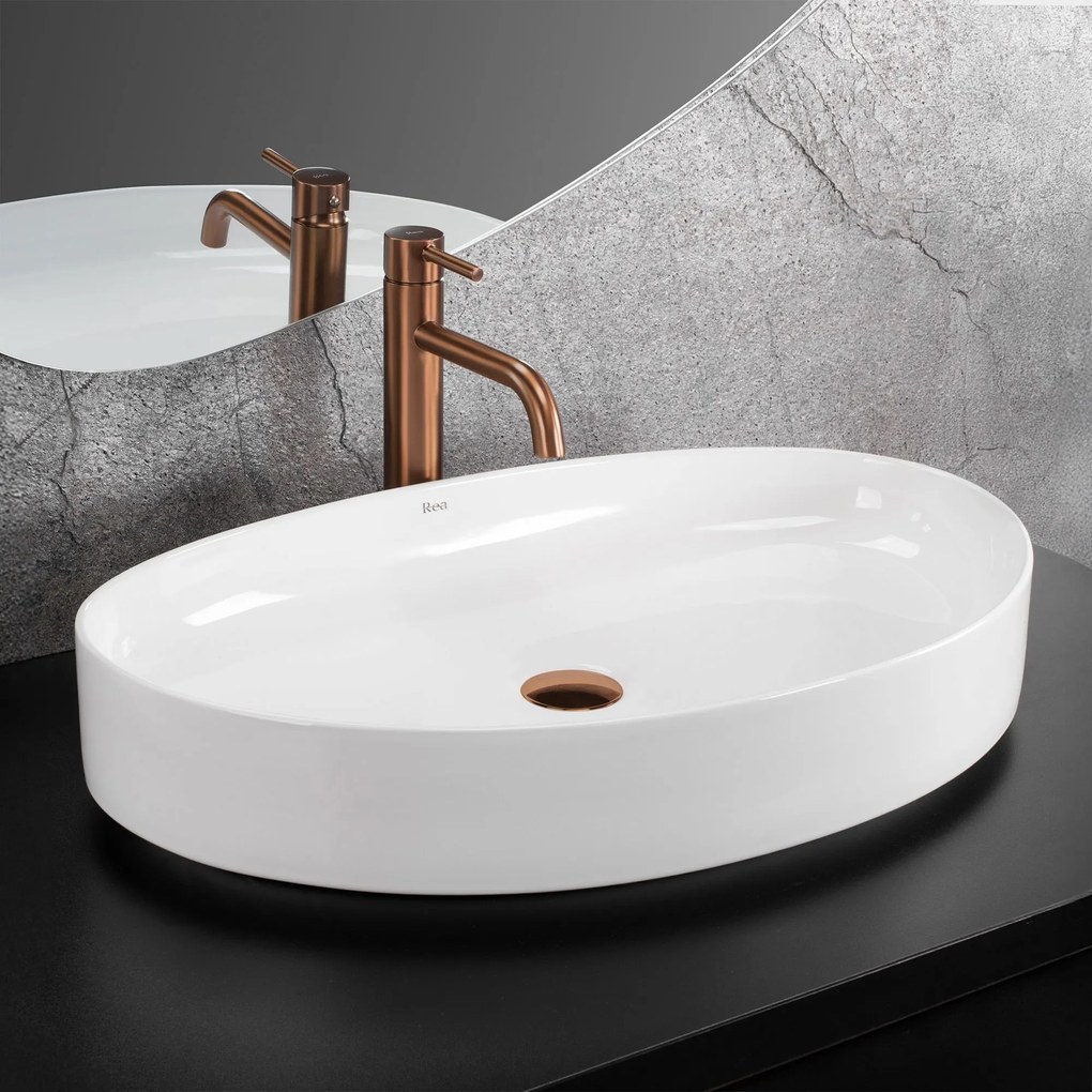 Lavabo da appoggio Rea SABINA 65