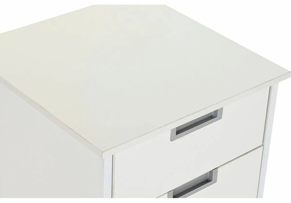 Cassettiera DKD Home Decor Metallo MDF Bianco (40 x 40 x 50 cm)