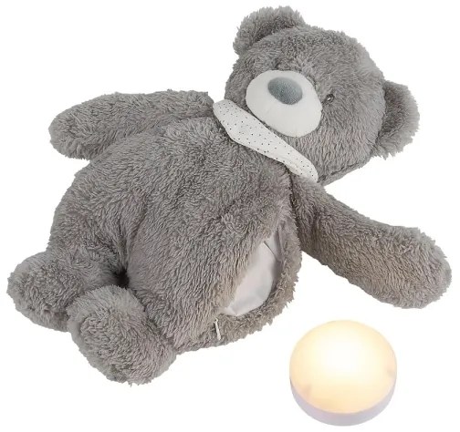 Nattou - Compagno di coccole con melodia e luce SLEEPY BEAR 4in1 grigio