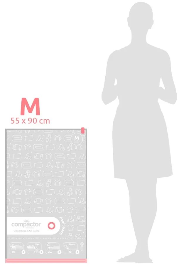 Sacchetti per il vuoto in set da 5 pezzi Premium Valve M - Compactor