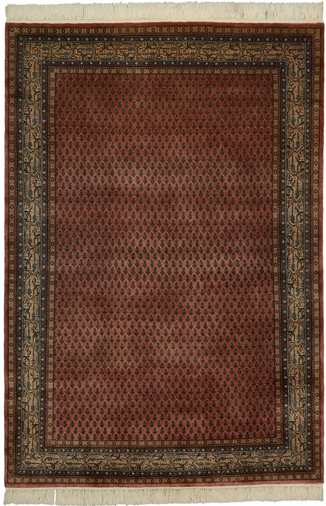 Mir Tappeto 180x120 Rosa (Indian) Annodato A Mano