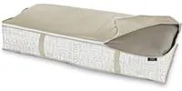 Custodia coperte Urban Domopak Living da 95x45x18 cm, bianca e oro