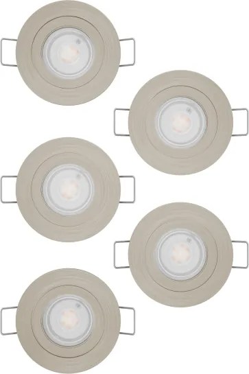 Eglo 902269 - Set da 5 faretti da incasso a LED BARRANCO LED/4,8W/230V cromato