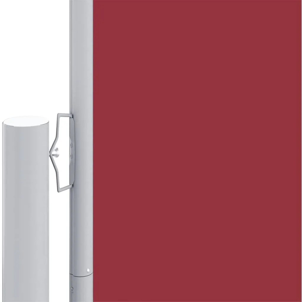 Tenda da Sole Laterale Retrattile Rossa 180x600 cm
