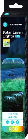 Aigostar - Lampada decorativa solare LED RGB LED/0,03W/1,2V 70cm IP44