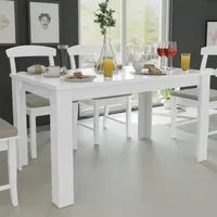 Tavolo da Pranzo 140x80x75 cm Bianco