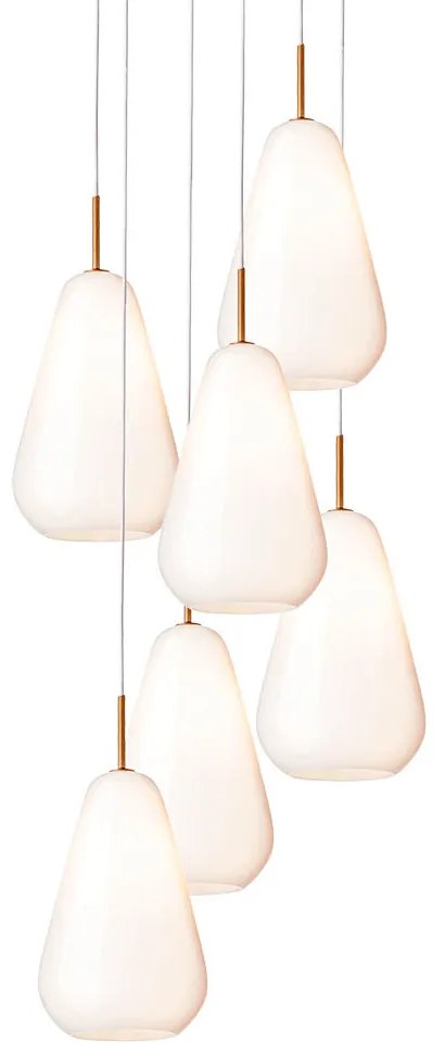 Nuura - Anoli 6 Lampadario Nordic Gold/Opale Nuura