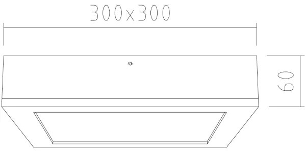APLED - Plafoniera LED QUADRA LED/24W/230V quercia