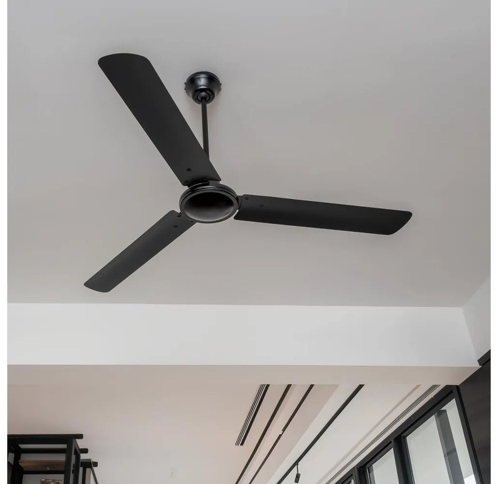ZEVENTI - Ventilatore a soffitto TOFINO nero