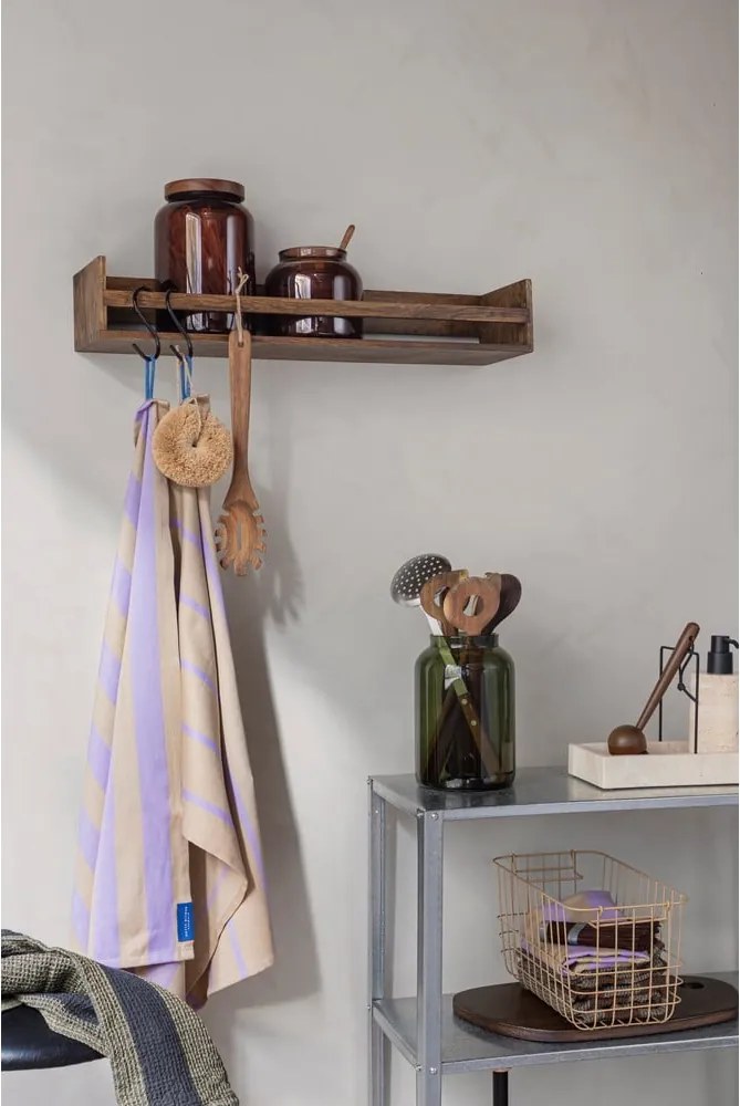 Attaccapanni da parete in rovere marrone con ripiano 60 cm Showcase - Mette Ditmer Denmark