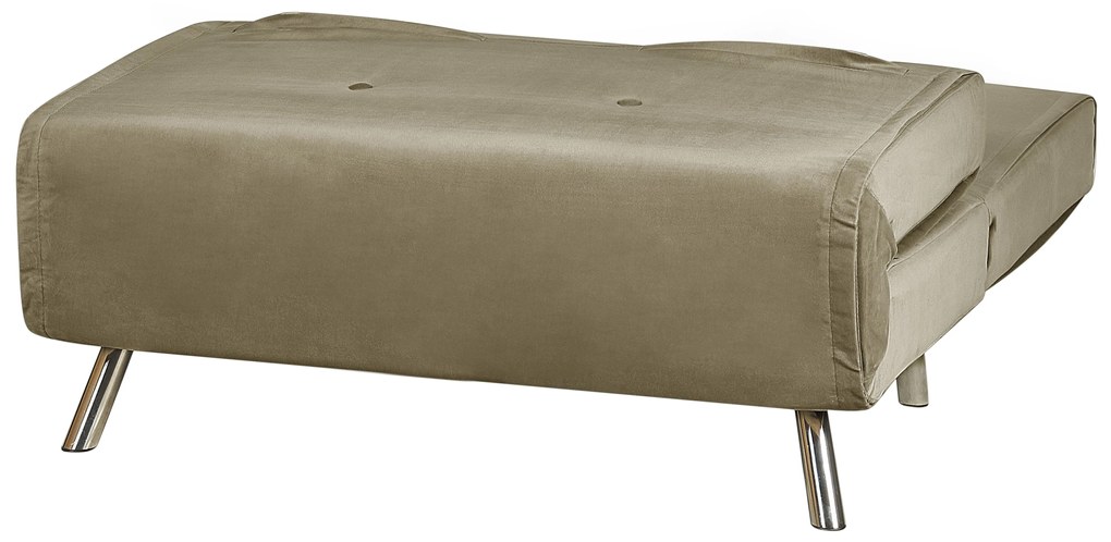 Divano letto singolo velluto verde oliva FARRIS Beliani