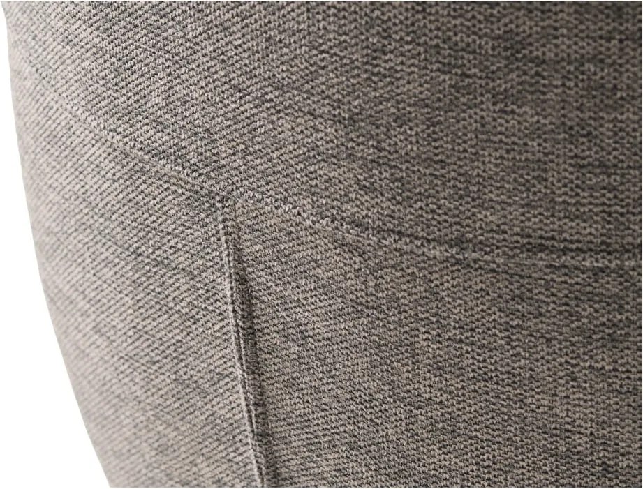 Sedia da pranzo grigia in imbottito con braccioli Roxana – Unique Furniture