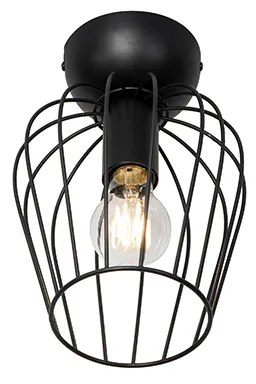 Plafoniera moderna nera a filo metallico - Palica