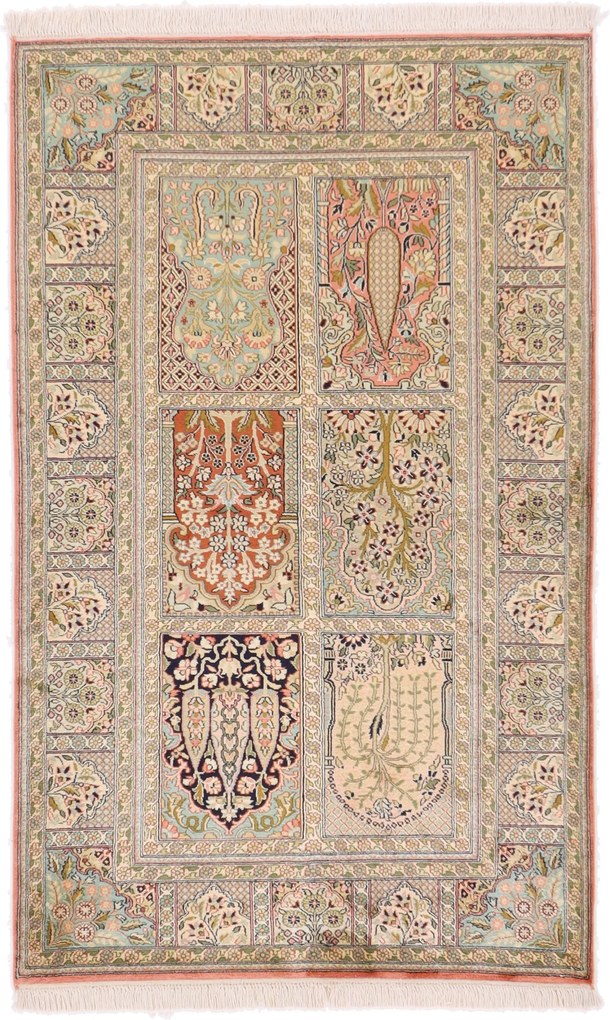 Cashmere Silk Tappeto 160x100 (Indian) Annodato A Mano