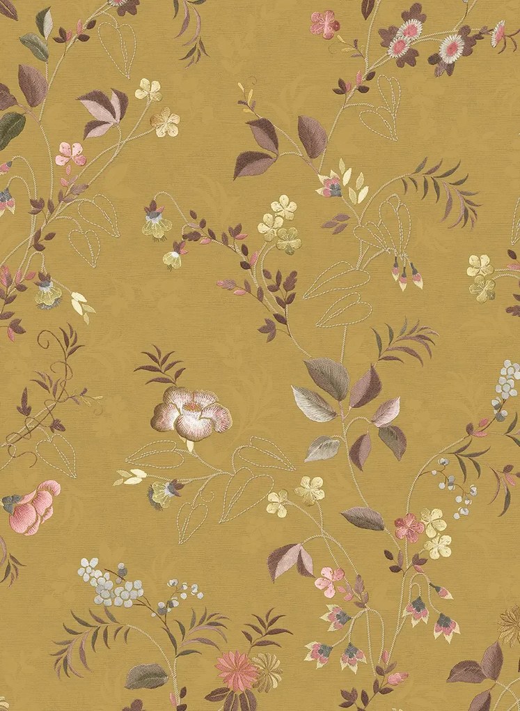 Eijffinger Tapete Tokyo Blossom - Mustard Yellow