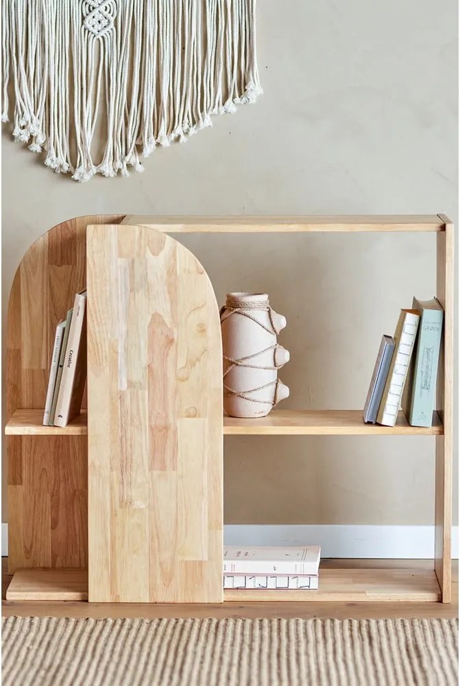 Libreria in legno di caucciù in colore naturale 85x70 cm Alec - Bloomingville