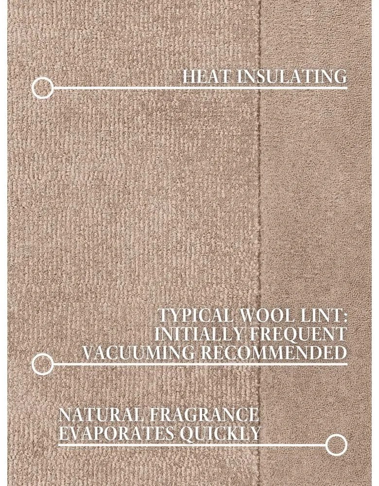 Tappeto beige in misto lana tessuto a mano 80x150 cm Kari – Villeroy&amp;Boch