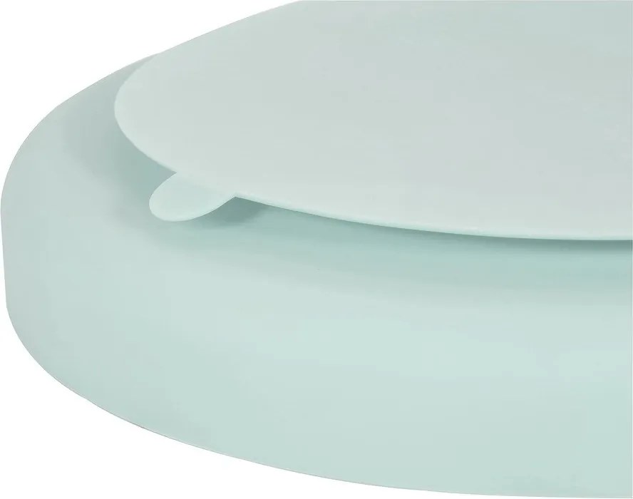 Piatto per bambini azzurro in silicone 19x20,5 cm – Kindsgut