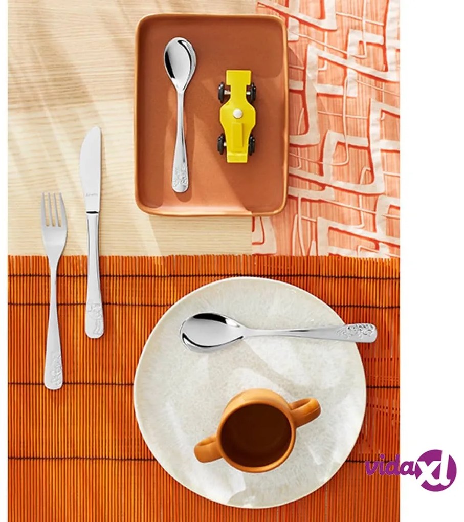 Amefa Set di Posate per Bambini 4 pz Forest friends Argento Lucido