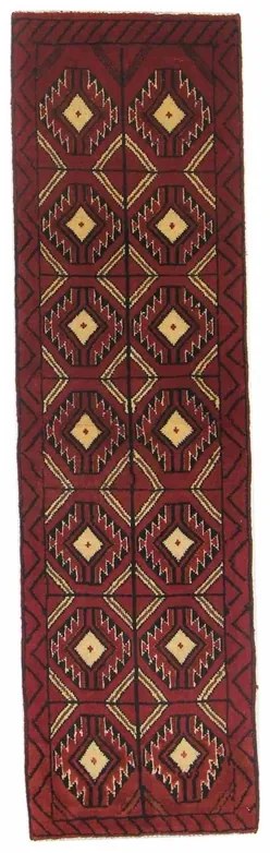 Beluch Tappeto persiano 50x180 Rosso (Iran) Annodato A Mano